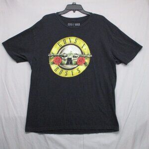 Guns n Roses Graphic Print T-Shirt Black Men Size | XL